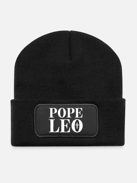 POPE Leo - Recycelte Patch Beanie - Schwarz