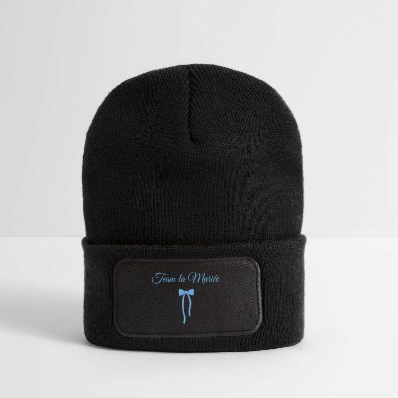 Team Die Braut Blaue Schleife Recycelte Patch Beanie