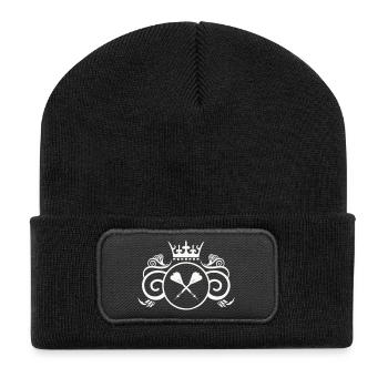 dart wappen - Recycelte Patch Beanie - Schwarz - Vorne