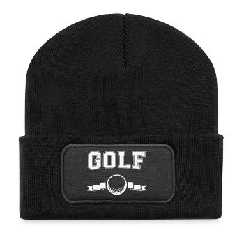 Golf Logo - Beanie recyclé à patch - noir - Devant