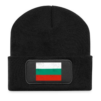 Flag of Bulgaria - Recycled Patch Beanie - black - Front