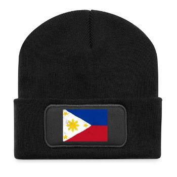 Le drapeau des Philippines – un symbole d’unité - Beanie recyclé à patch - noir - Devant