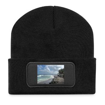 INDONET Bali Indonésie - Beanie recyclé à patch - noir - Devant