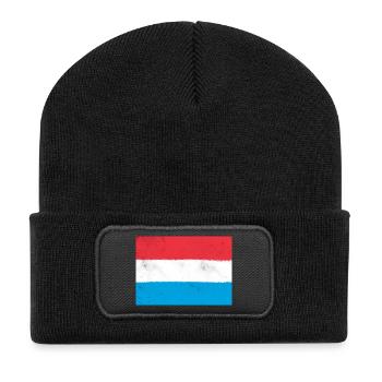 Drapeau du Luxembourg - Beanie recyclé à patch - noir - Devant