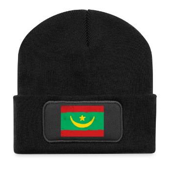 Drapeau de la Mauritanie - Beanie recyclé à patch - noir - Devant