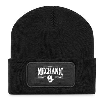 Proud To Be A Mechanic - Recycled Patch Beanie - black - Front