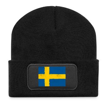 Drapeau de la Suède - Beanie recyclé à patch - noir - Devant