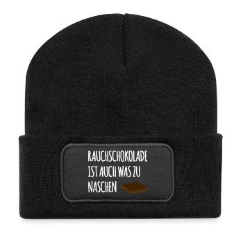 Smoked chocolate - Recycled Patch Beanie - black - Front