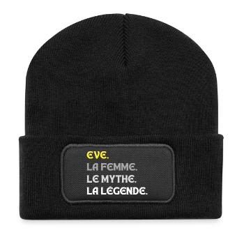 EVE LA FEMME LE MYTHE LA LEGENDE - Beanie recyclé à patch - noir - Devant
