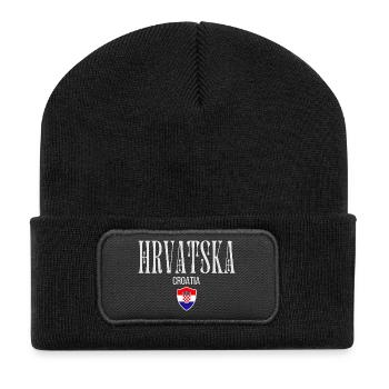 Originaire de Croatie, né en Croatie - Beanie recyclé à patch - noir - Devant