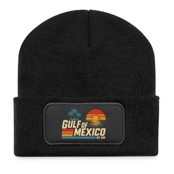 Golfe du Mexique 1550 : humour sarcastique et historique - Beanie recyclé à patch - noir - Devant