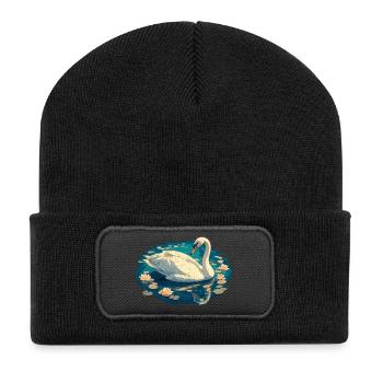 Swans Swan - Recycled Patch Beanie - black - Front