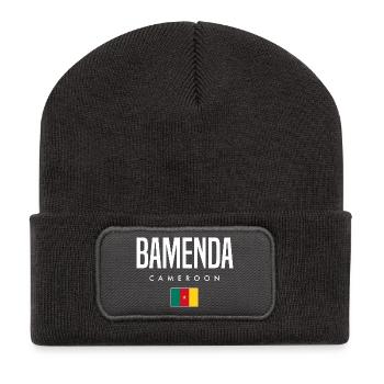 Bamenda Cameroun Cameroun - Beanie recyclé à patch - charbon - Devant
