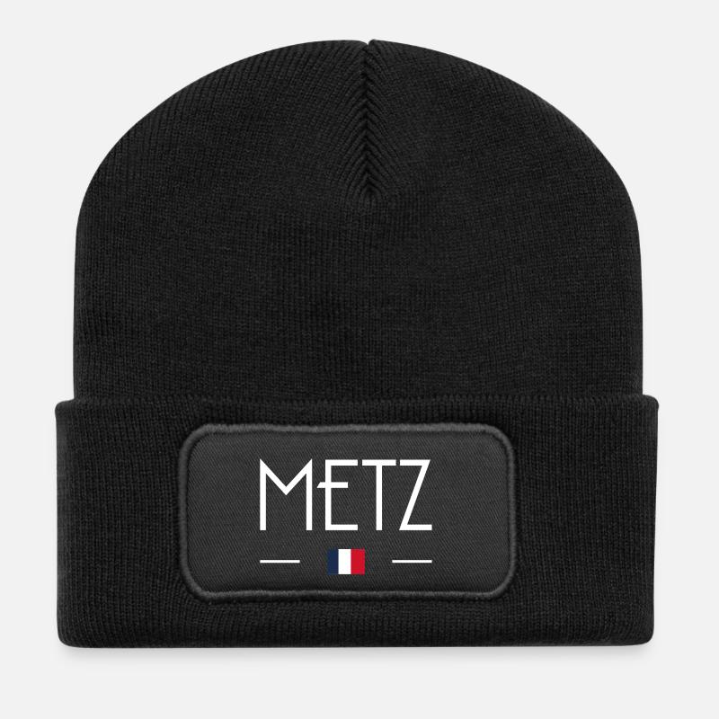 Metz - Beanie recyclé à patch - noir