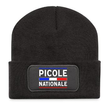 Nationale Trinkgasse Neues Design - Recycelte Patch Beanie - Dunkelgrau - Vorne