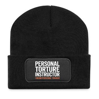 Torture Instructor I Mean Personal Trainer - Recycled Patch Beanie - black - Front