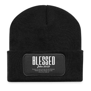 John 20:29 Apparel - Recycled Patch Beanie - black - Front