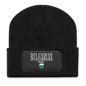 Originaire de Bulgarie, j’adore la Bulgarie - Beanie recyclé à patch - noir - Devant
