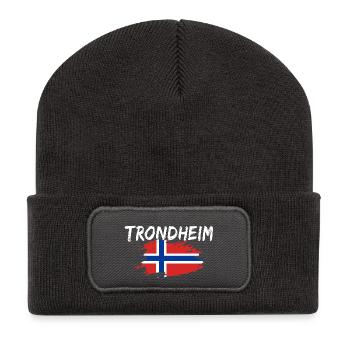 Trondheim, Norway - Recycled Patch Beanie - dark grey - Front