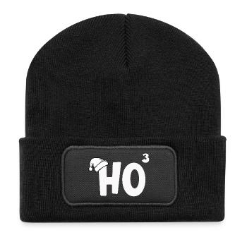 HO³ Christmas Formula - Recycelte Patch Beanie - Schwarz - Vorne