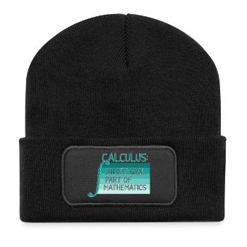 Math Teacher Geometry School Mathematics - Recycled Patch Beanie - black - Front