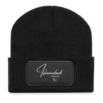 Islamabad Pakistan, Pakistani pride - Recycled Patch Beanie - black - Front
