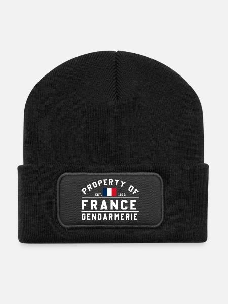 Gendarmerie Est 1972 - Beanie recyclé à patch - noir