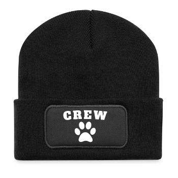 Crew Dog - Recycelte Patch Beanie - Schwarz - Vorne