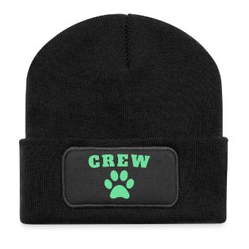 Crew Dog - Recycelte Patch Beanie - Schwarz - Vorne