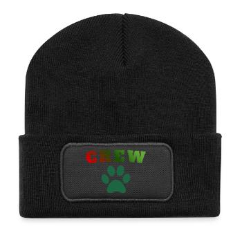Crew Dog - Recycelte Patch Beanie - Schwarz - Vorne