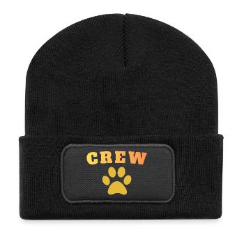 Crew Dog - Recycelte Patch Beanie - Schwarz - Vorne