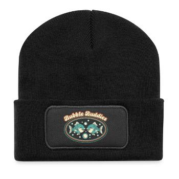 Copains bulles - Beanie recyclé à patch - noir - Devant