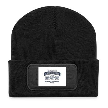Overthinking Champion Fitness Joke - Recycled Patch Beanie - black - Front