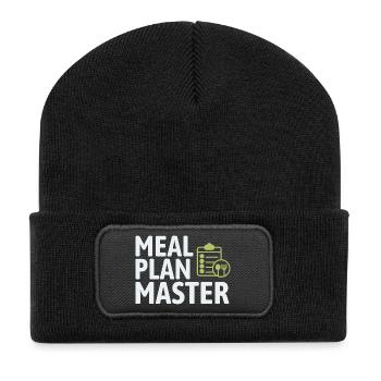 Diététicien agréé expert en alimentation consciente - Beanie recyclé à patch - noir - Devant