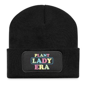 Pastel Lady Plant Era - Recycled Patch Beanie - black - Front