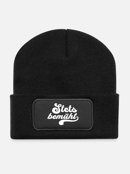 Stets Bemüht - Recycelte Patch Beanie - Schwarz