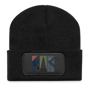 Piece Of Japan - Modern Japanese Art - Recycled Patch Beanie - black - Front