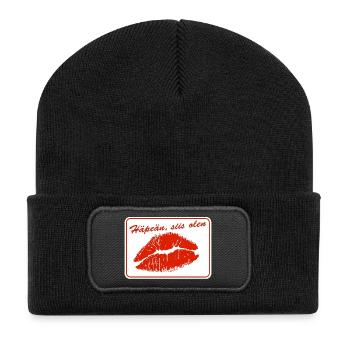 I'm ashamed, so I'm - Recycled Patch Beanie - black - Front
