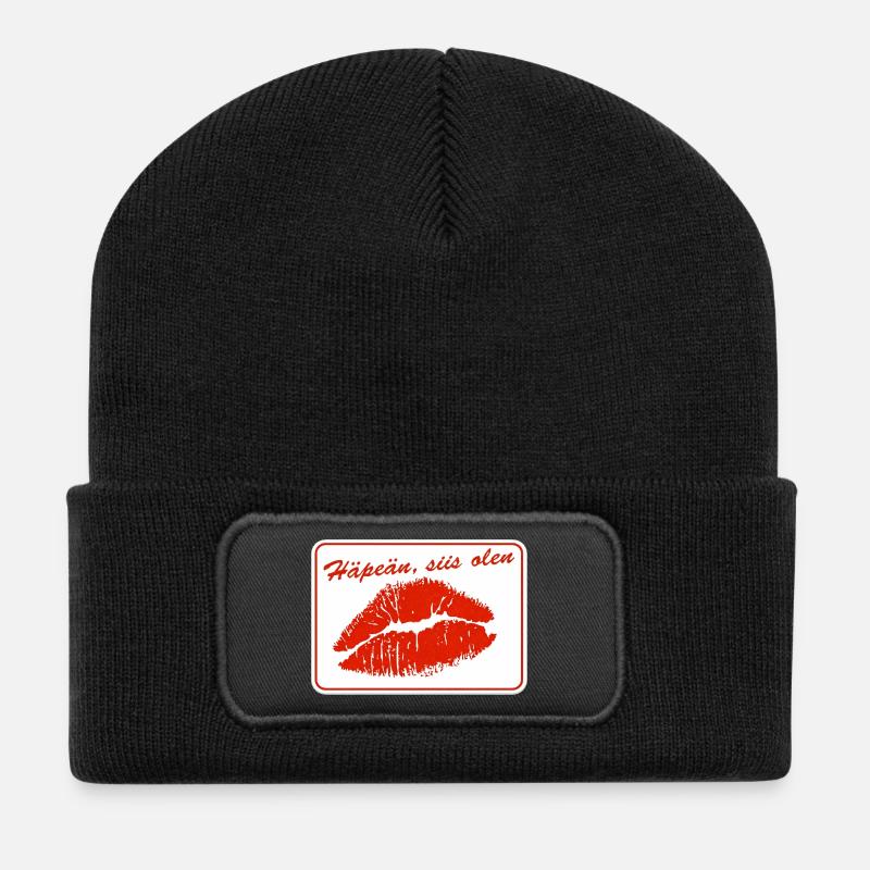 Ich schäme mich, also bin ich es - Recycelte Patch Beanie - Schwarz