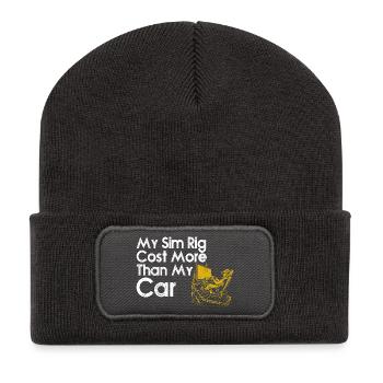 Sim Rig Cost More Than My Car - Recycled Patch Beanie - dark grey - Front