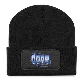 Conception orbitale 2026 réalisée - Beanie recyclé à patch - noir - Devant