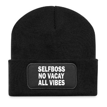 businessperson - Recycled Patch Beanie - black - Front