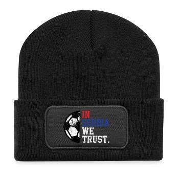 En Serbie, nous avons confiance - Beanie recyclé à patch - noir - Devant