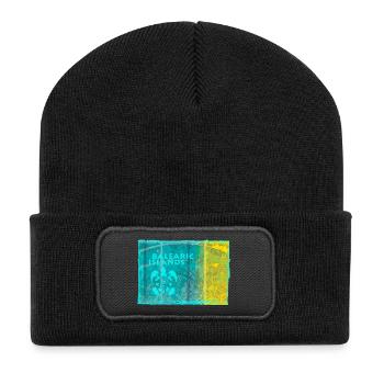 Jeu des couleurs des îles Baléares - Beanie recyclé à patch - noir - Devant
