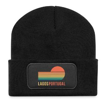 Lagos Portugal - Recycled Patch Beanie - black - Front