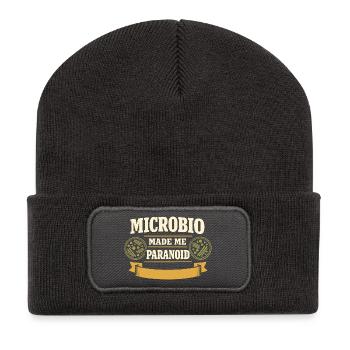 microbiologie - Beanie recyclé à patch - charbon - Devant