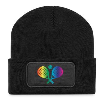 Padel Sport - Recycled Patch Beanie - black - Front