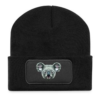 Koala Bear Australia Koala Bear Cute Koala Bears - Recycled Patch Beanie - black - Front