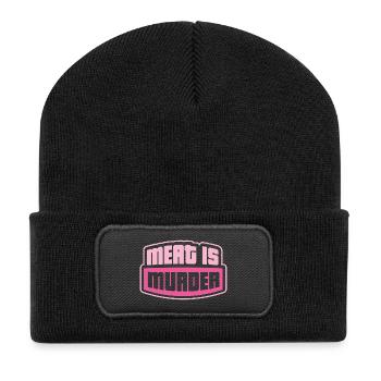 vegan statement - Recycled Patch Beanie - black - Front