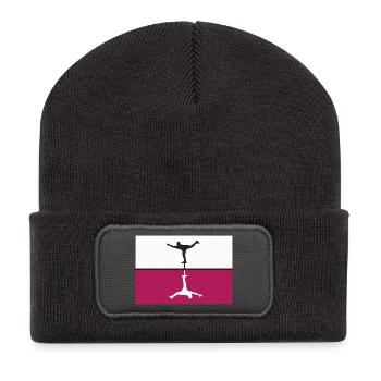 Parkour Balance Freerunning Acrobatics - Recycled Patch Beanie - dark grey - Front